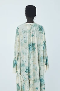 Ruffled Chiffon Dress