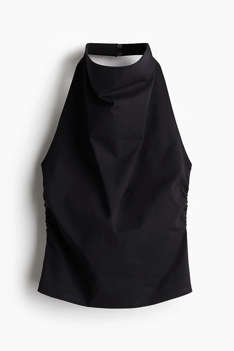 Draped Halterneck Top