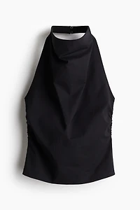Draped Halterneck Top