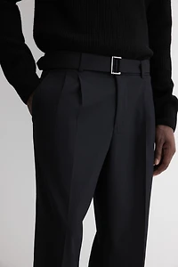 Relaxed-Fit Belted Pants