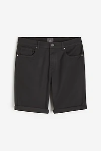 Short près du corps en sergé de coton