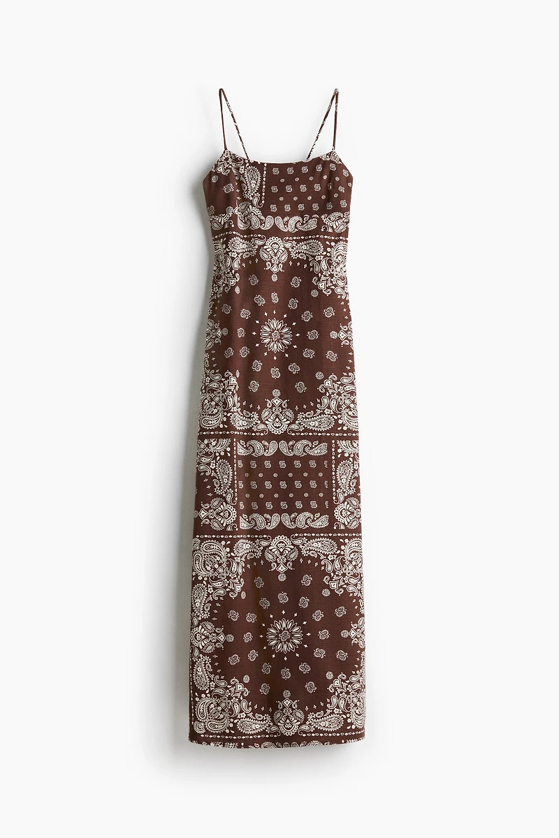 Tie-Detail Maxi Dress