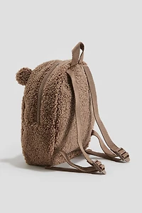 Fluffy Appliquéd Backpack