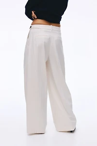 Wide-Leg Dress Pants
