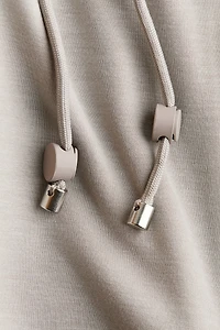 Drawstring-Detail Sweatshirt Jacket
