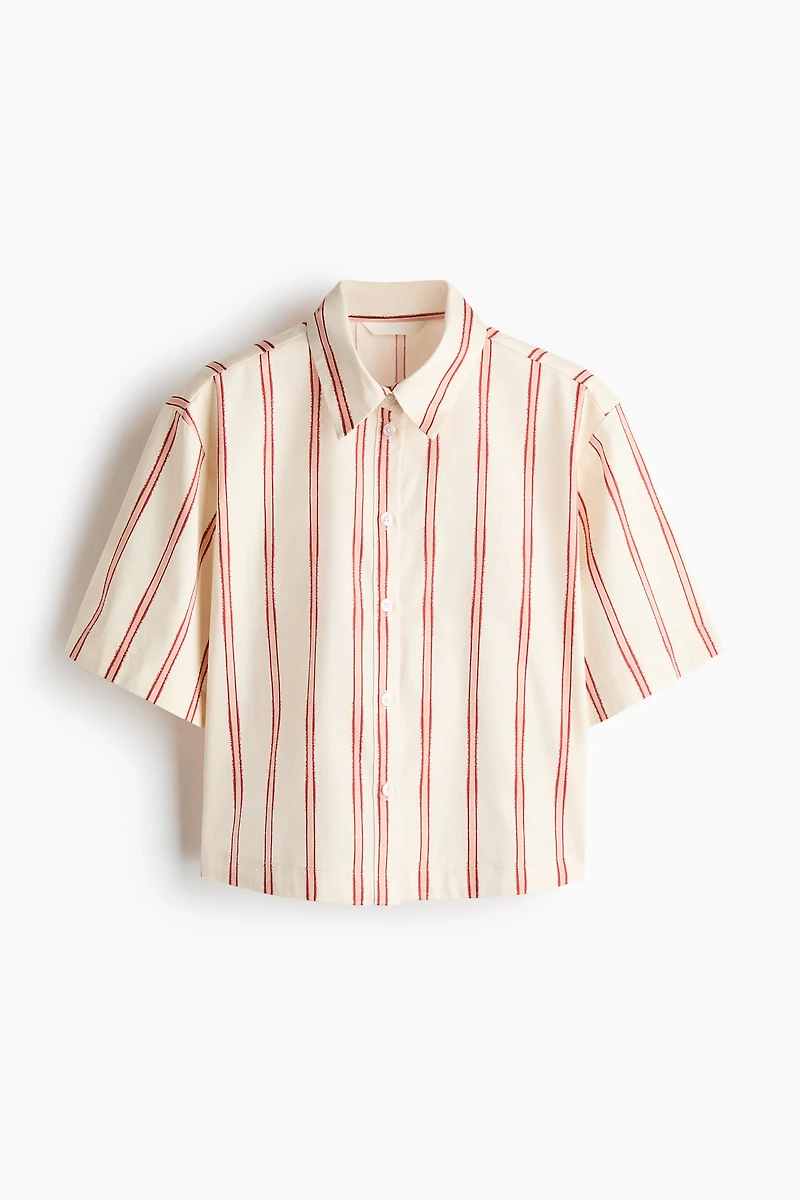 Patterned Poplin Shirt