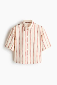 Patterned Poplin Shirt