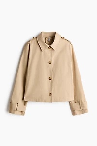Trench-Look Cotton Jacket