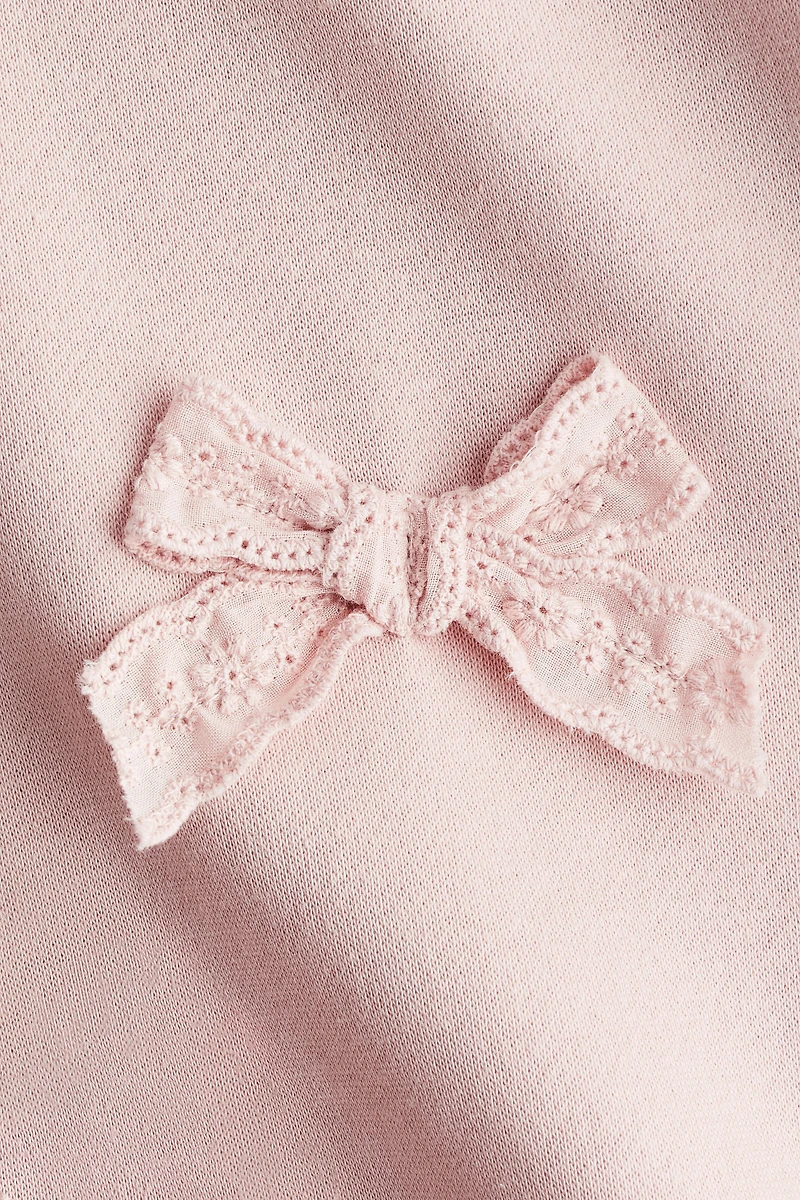 Appliquéd Brushed-Inside Sweatshirt