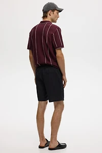 Regular-Fit Linen-Blend Shorts