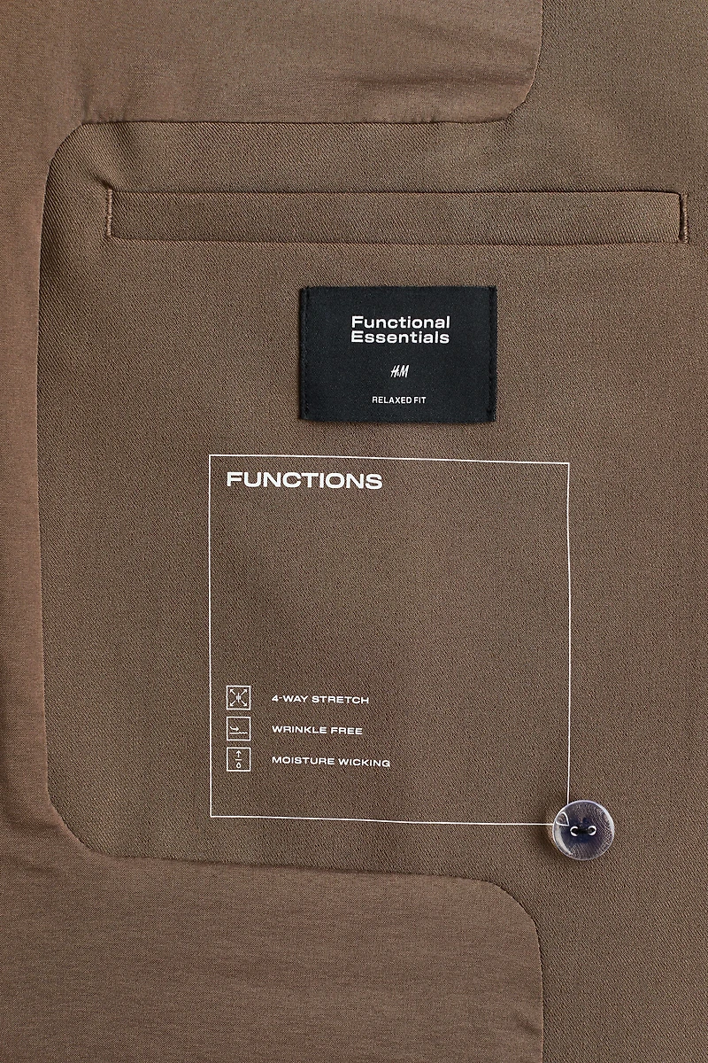 Wrinkle-Resistant Relaxed-Fit Suit jacket