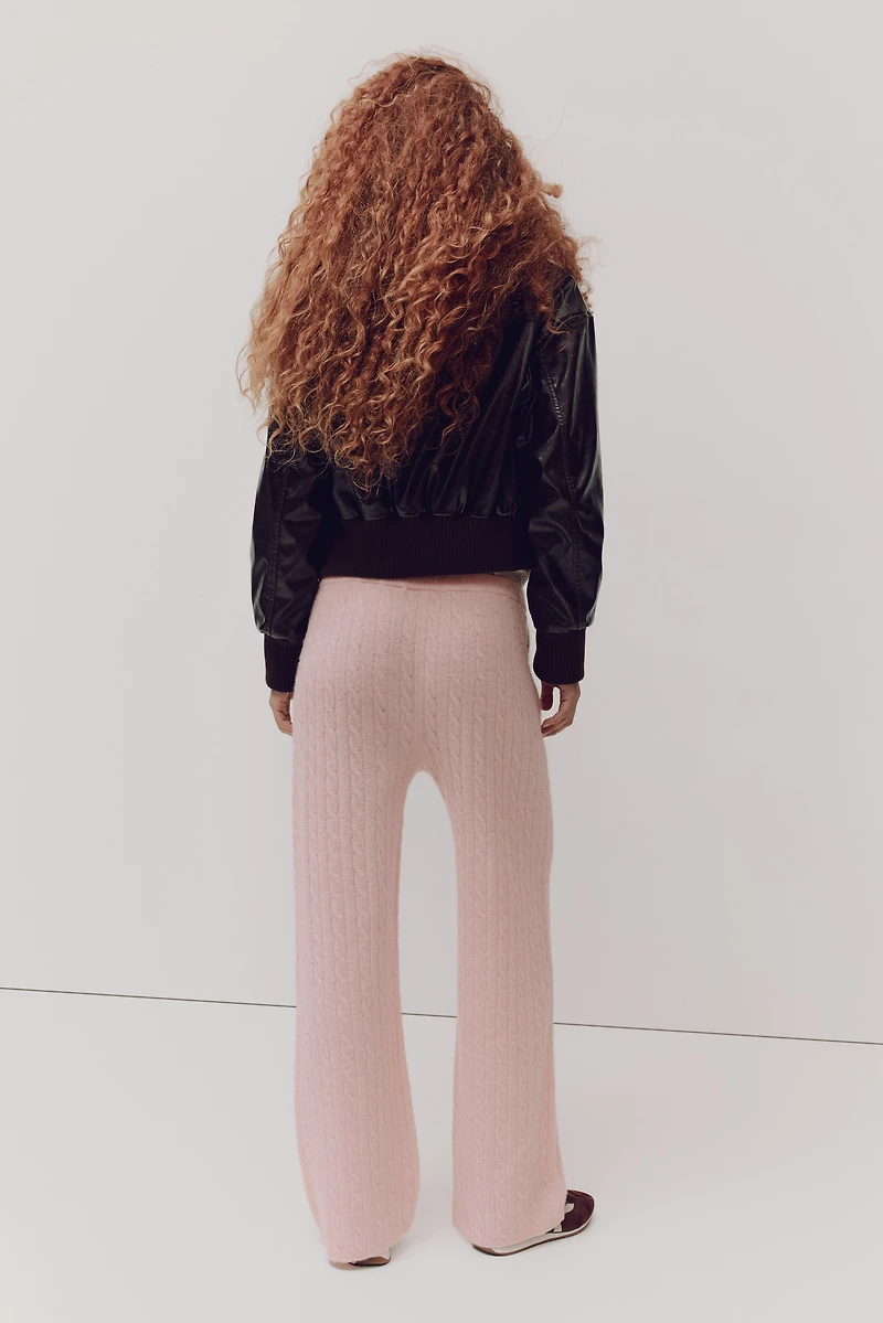 Cable-Knit Pants