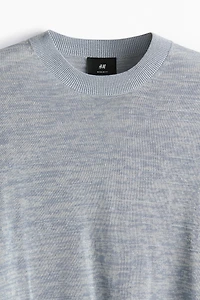 T-shirt coupe classique en fin tricot