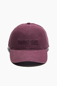 Cotton Twill Cap with Motif