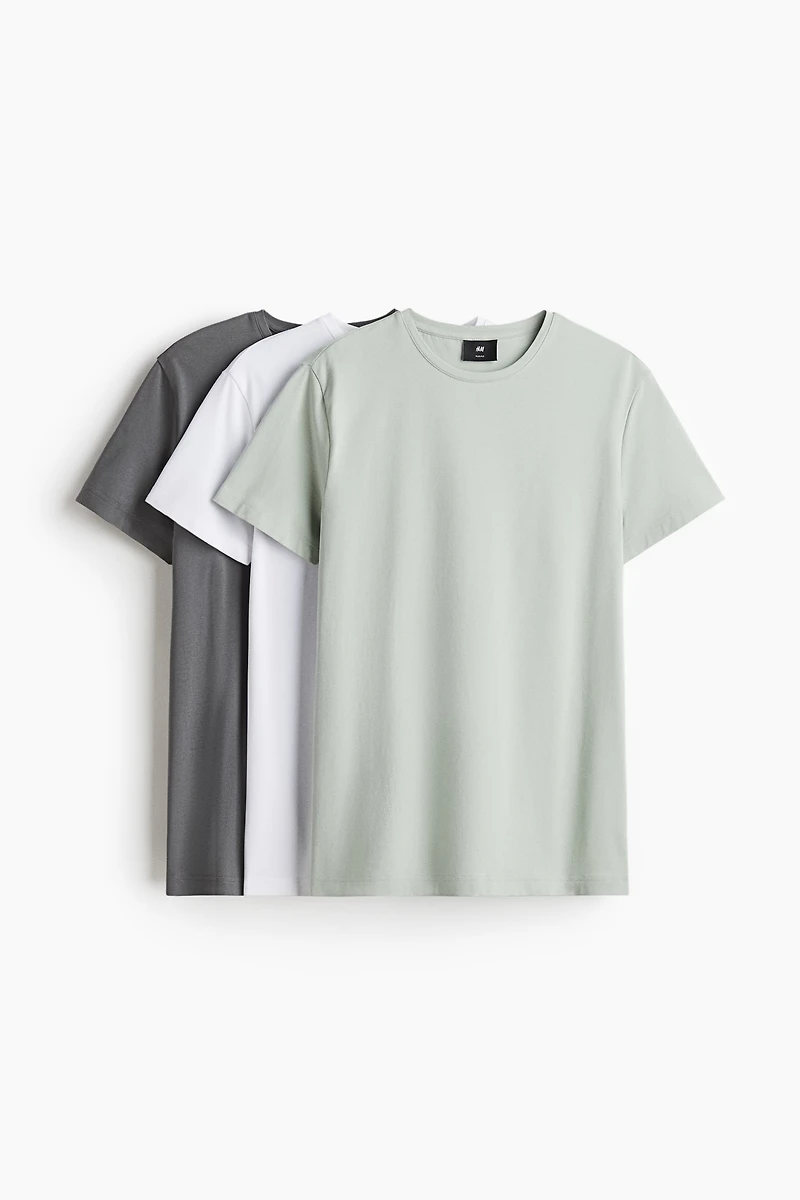 3-pack Slim Fit T-shirts