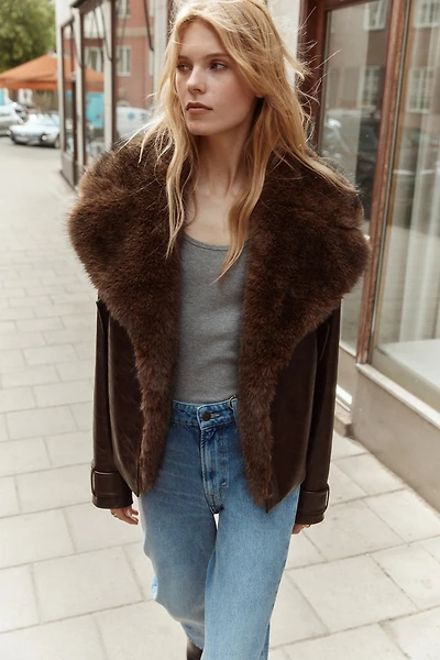 Biker Jacket with Collar