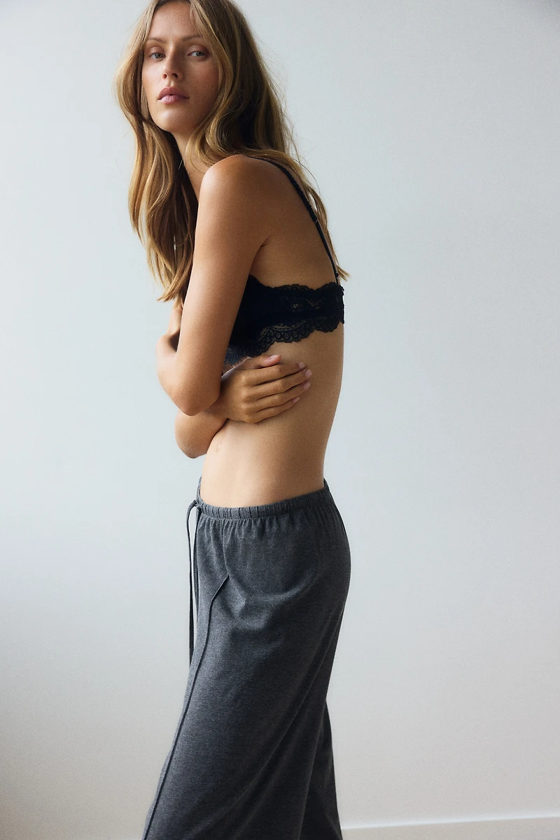 Pantalon de pyjama en coton mélangé