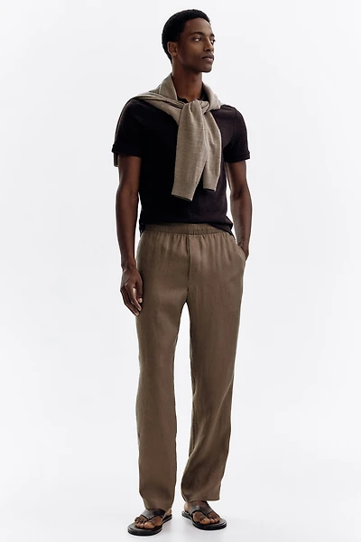 Regular-Fit Linen Pants