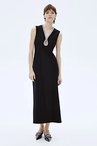 Robe avec détail à strass