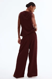 Textured Jersey Pants