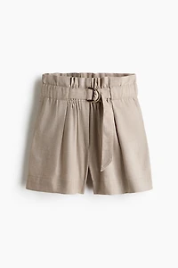 Paper Bag Shorts with Belt
