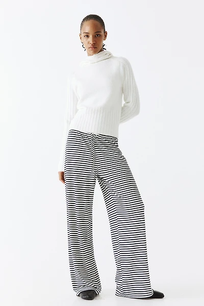 Pantalon large avec cordon de serrage