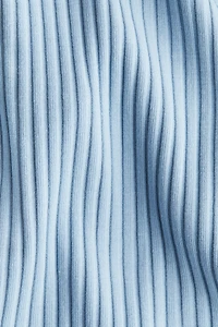 Ribbed Top with Collar