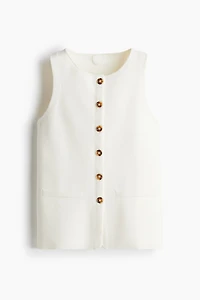 Chandail sans manches en tricot fin