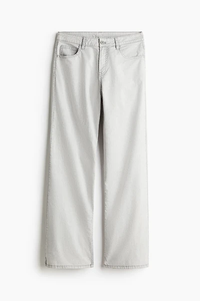 Straight Twill Pants