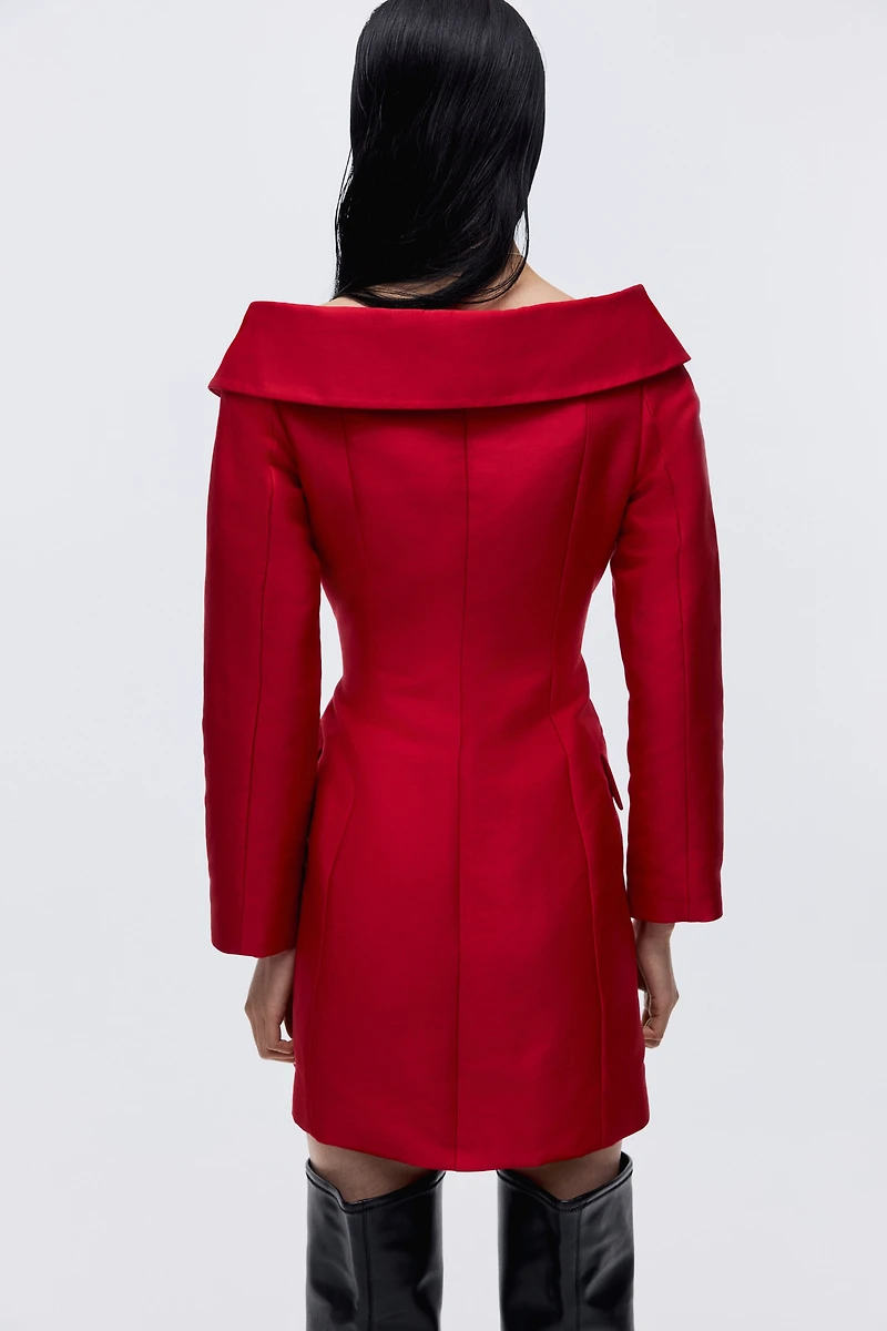 Double-Breasted Jacket Dress