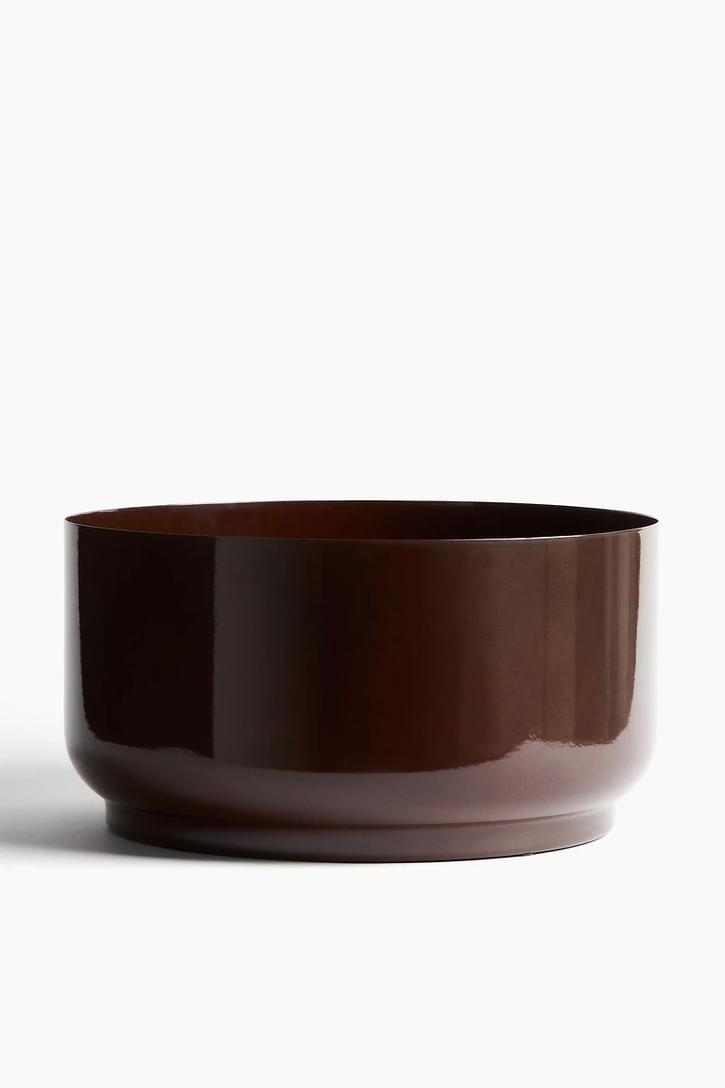 Wide Plant Pot in Metal
