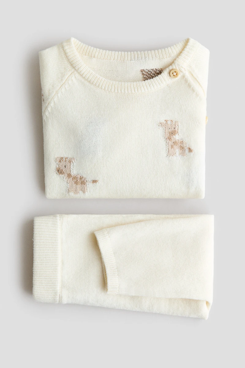 2-Piece Cotton-Knit Set