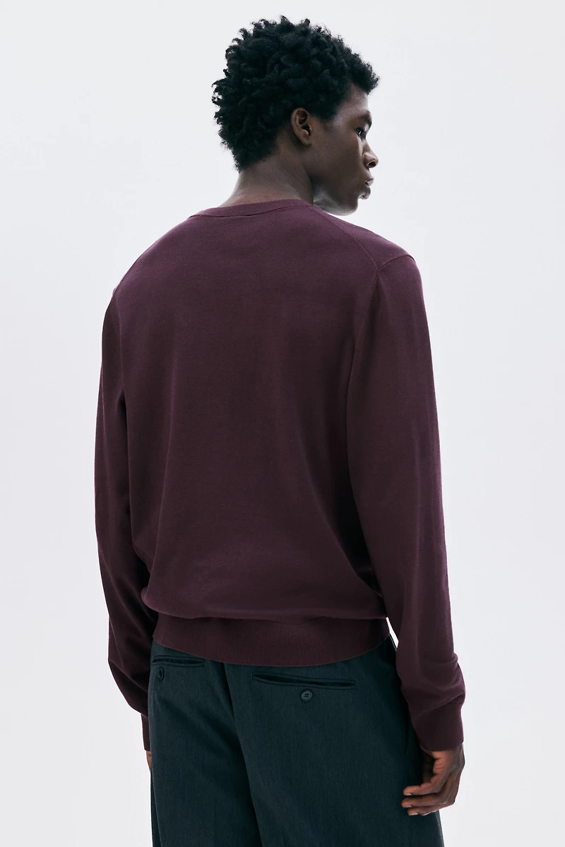 Chandail classique en tricot fin