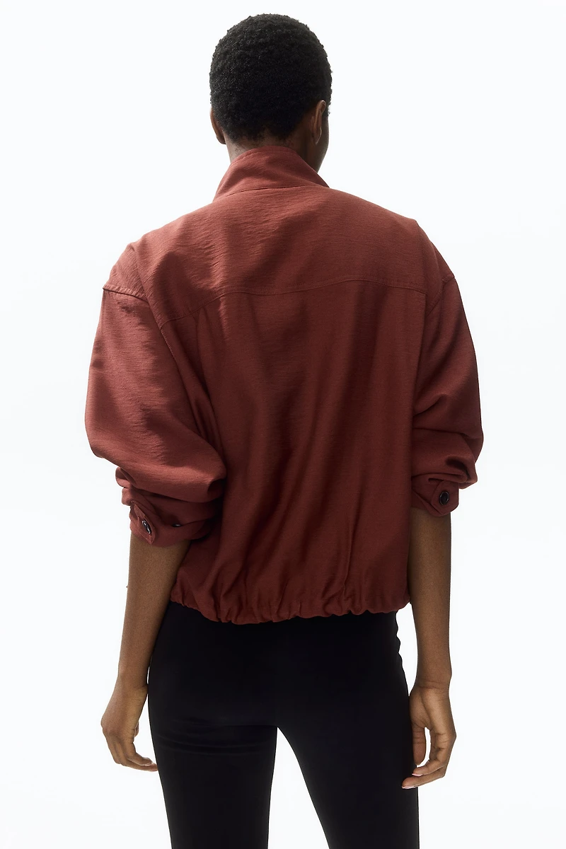 Funnel-Collar Jacket