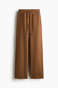 Linen-Blend Pants
