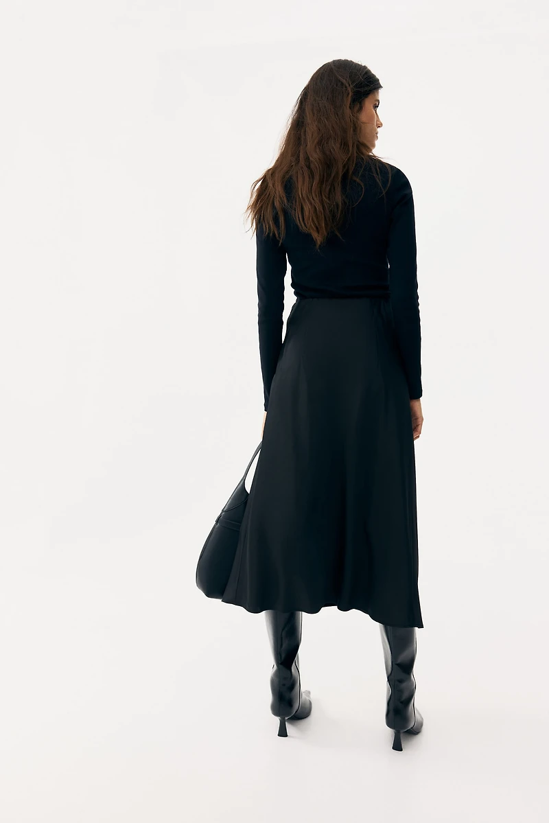 MAMA Satin Slip Skirt