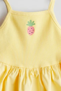 Robe avec détail imprimé