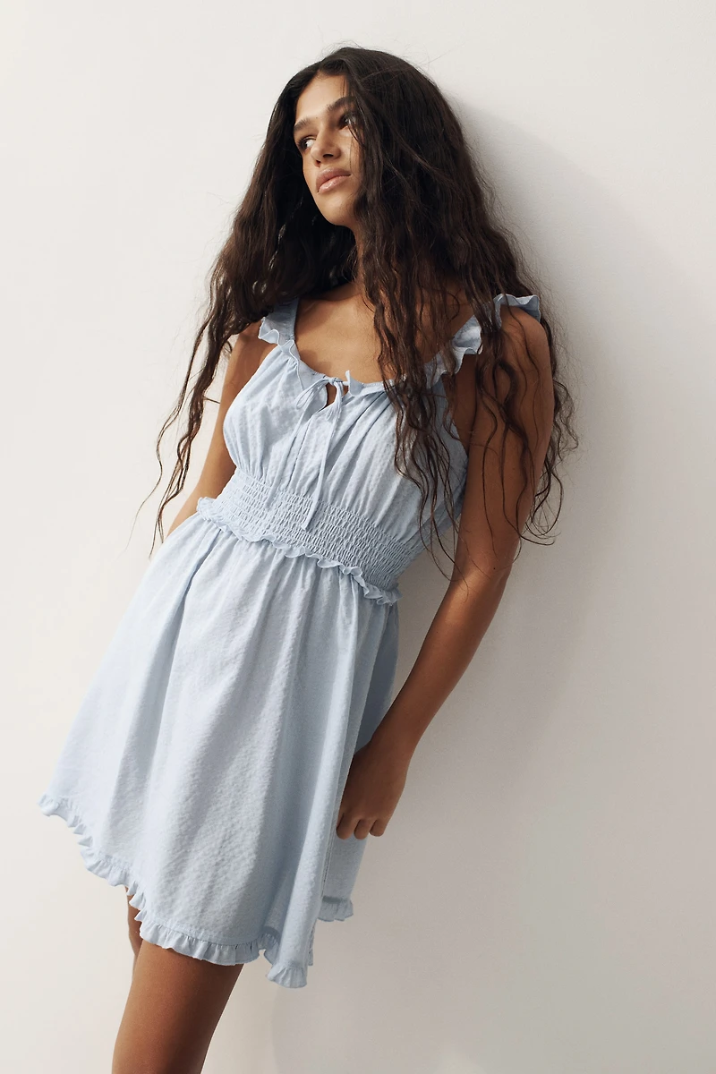 Ruffle-Trimmed Dress