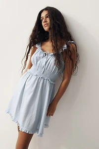 Ruffle-Trimmed Dress