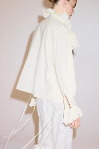Ruffled Cotton Blouse