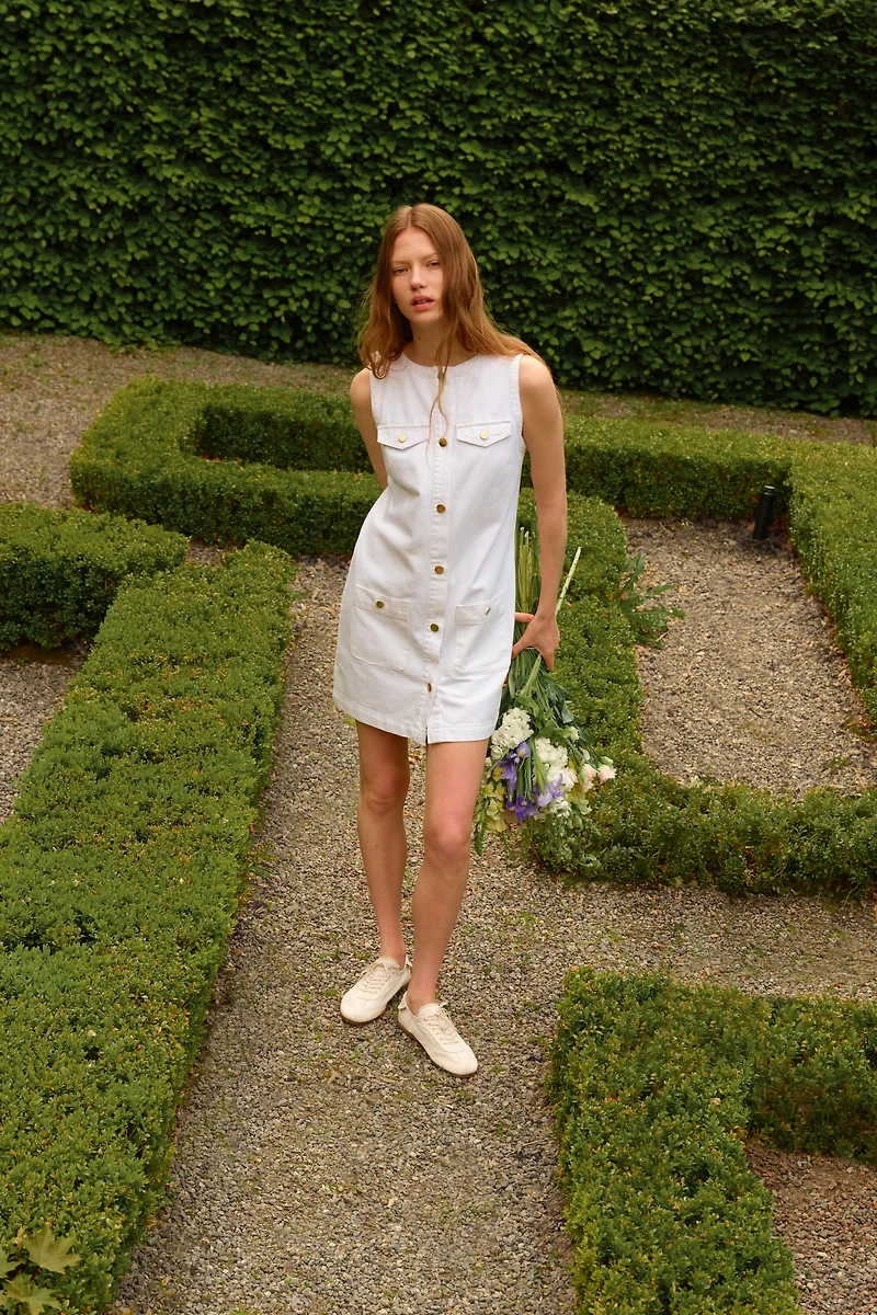 Sleeveless Denim Dress