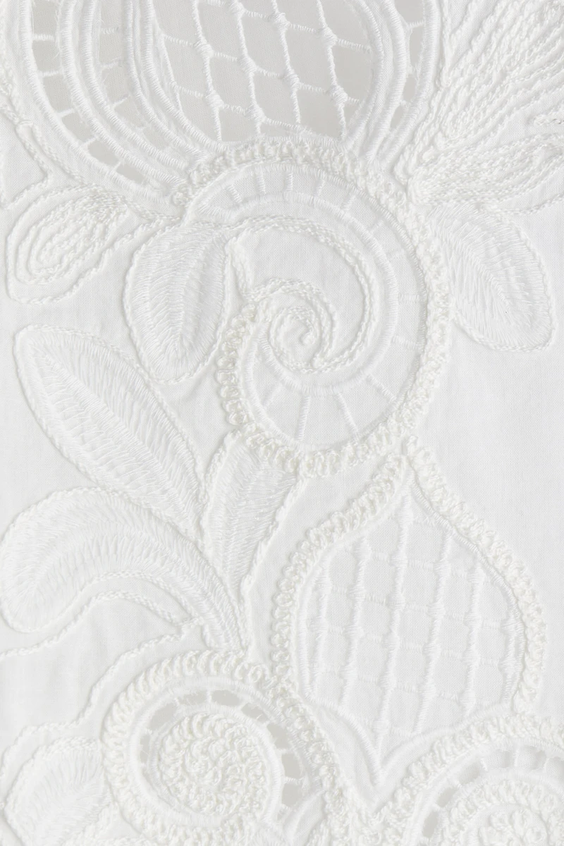 Blouse en coton avec broderie anglaise