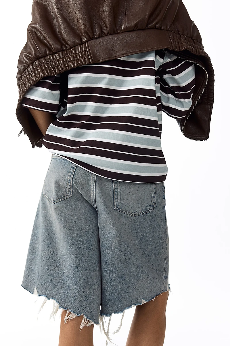 Denim Bermuda Shorts