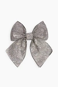 Embellished bow hair clip