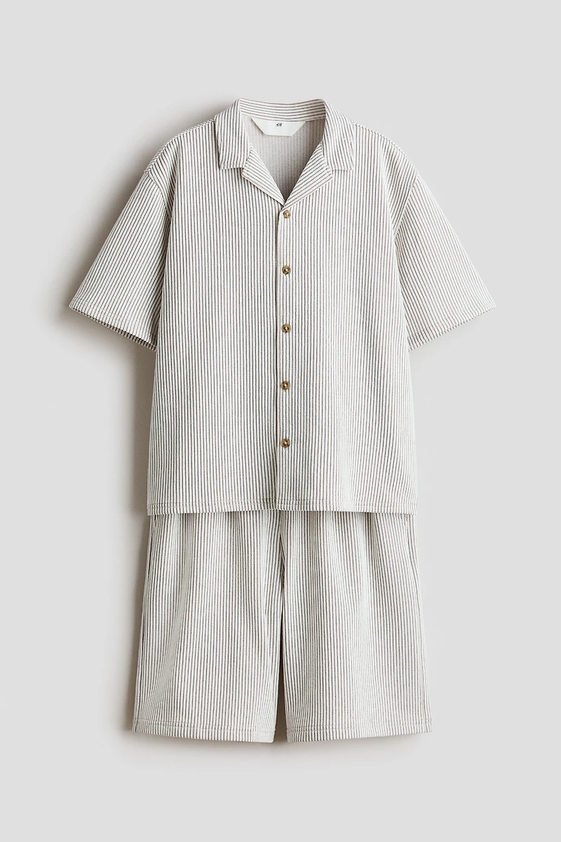 2-Piece Textured Jersey Set