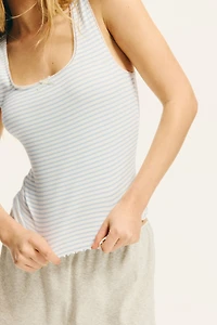 Pointelle Jersey Tank Top