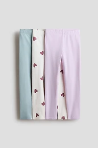 3-Pack Cotton Leggings