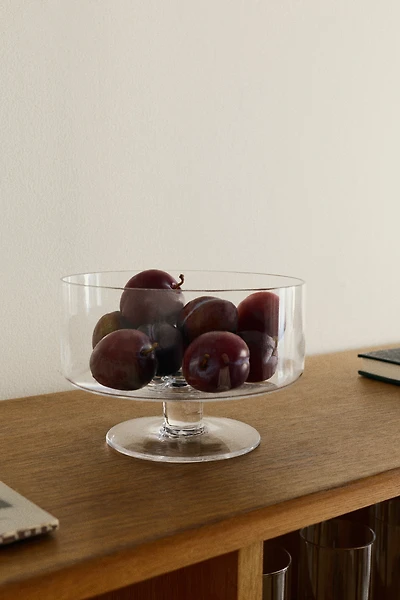 Mouth-Blown Glass Serving Bowl