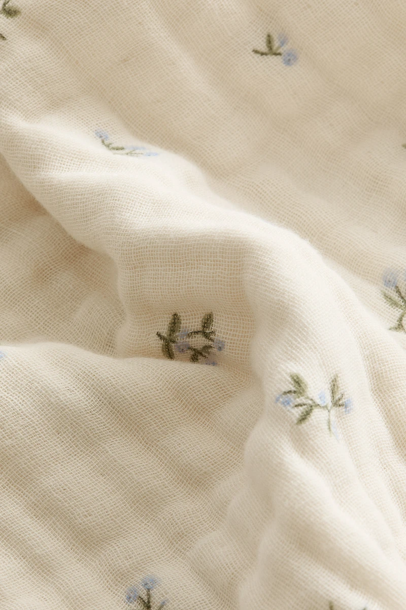 Muslin Crib Duvet Cover Set