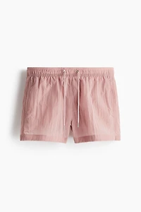 Crinkled Nylon Swim Shorts